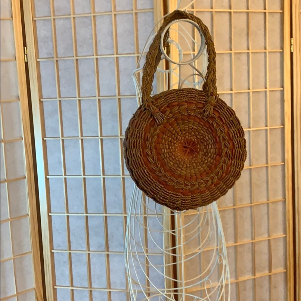 Vintage straw bag